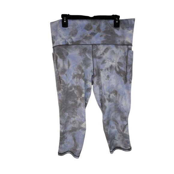 Athleta Womens Tie-Dye High-Waist Capri Leggings 2X Polyester/Nylon/Spandex - Picture 1 of 11